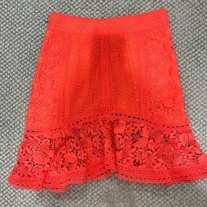 Alice and Olivia coral skirt size 2